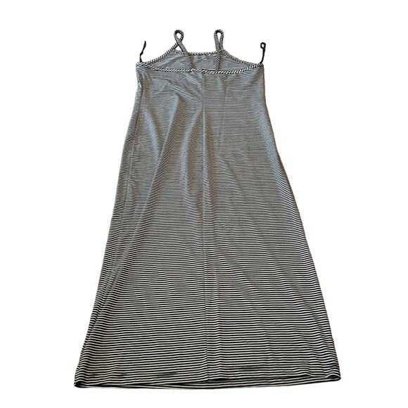 Gap Black White Stripe Tank Bodycon Max Dress Size L - Picture 4 of 9
